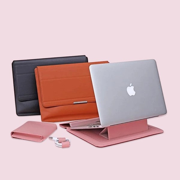 Transformable Vegan Leather Laptop Bag Set - Triple-CBoutique