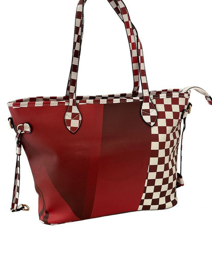 Checkered Fashion Shoulder Bag - Triple-CBoutique