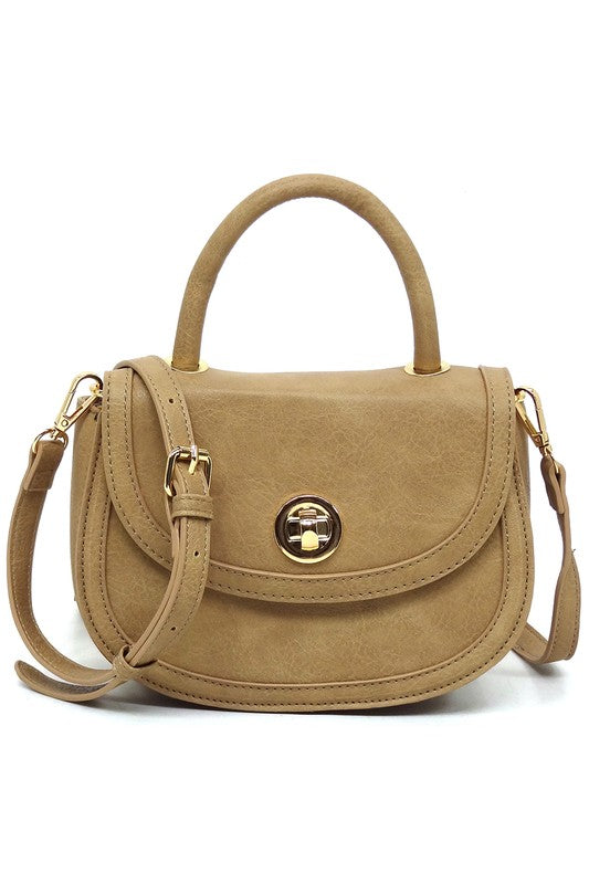 Fashion Flap Saddle Satchel - Triple-CBoutique