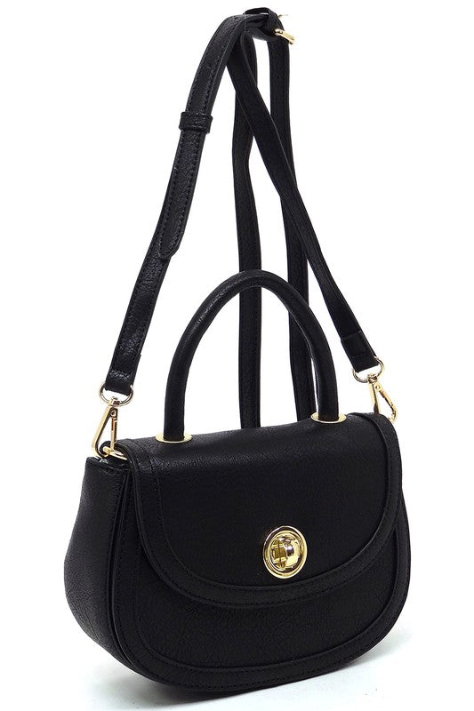 Fashion Flap Saddle Satchel - Triple-CBoutique