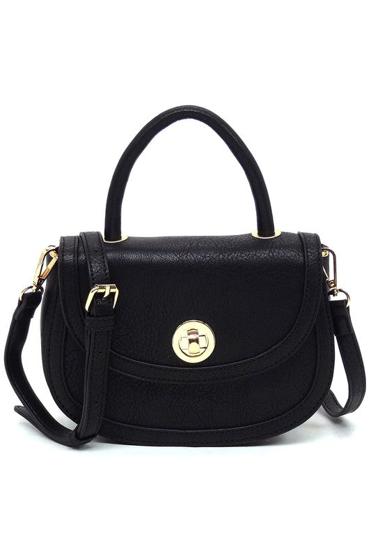 Fashion Flap Saddle Satchel - Triple-CBoutique