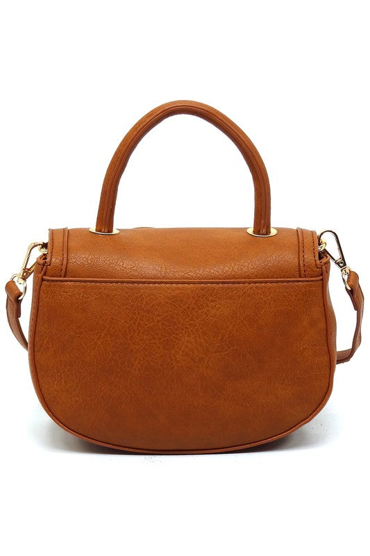 Fashion Flap Saddle Satchel - Triple-CBoutique