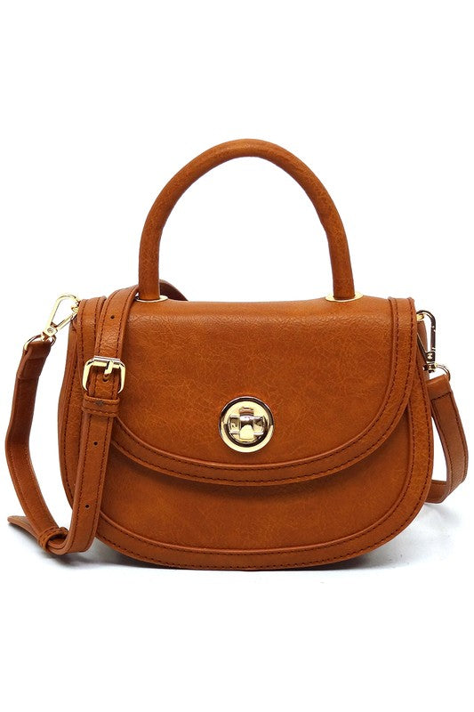 Fashion Flap Saddle Satchel - Triple-CBoutique