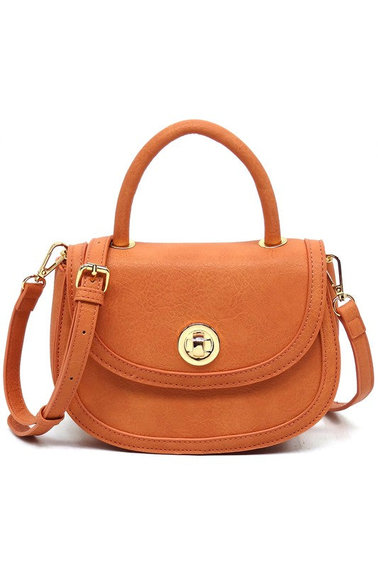 Fashion Flap Saddle Satchel - Triple-CBoutique