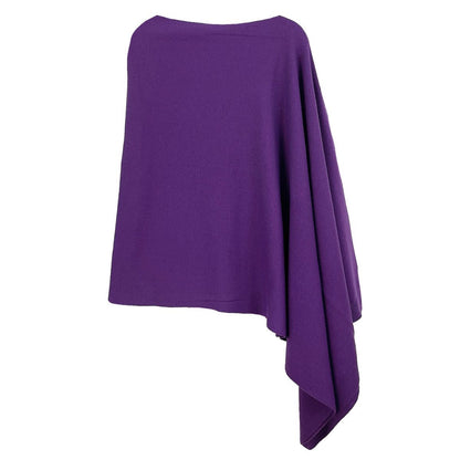 Scarf Poncho Purple 4 Style Wrap for Women